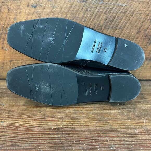 Aquatalia Revy Black Leather Weatherproof Loafer 7.5 - Picture 7 of 12